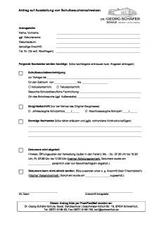 Anträge – Dr. Georg Schäfer Schule Schweinfurt